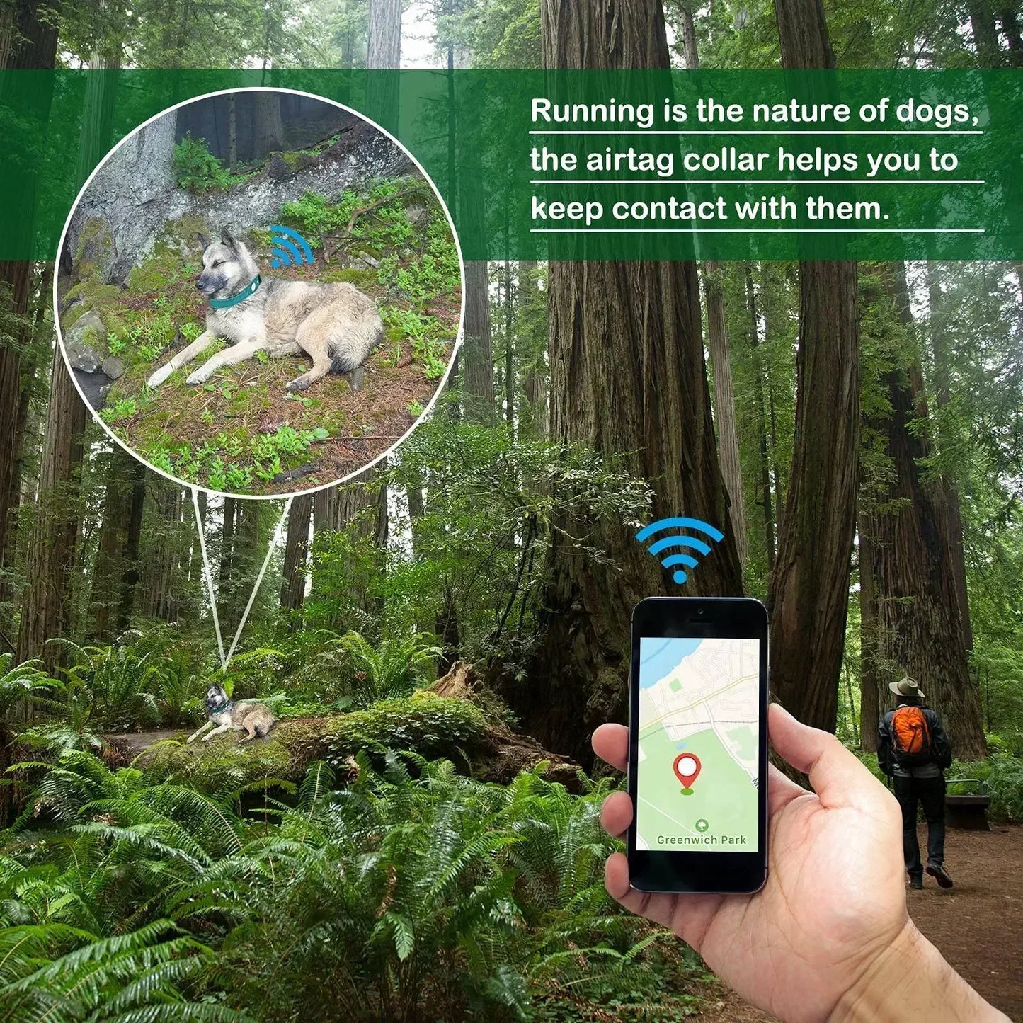 Smart GPS Dog Tracker Collar
